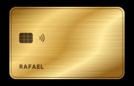Cartão black e dourado com nome personalizado