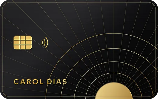 Cartão premium: Art déco sol