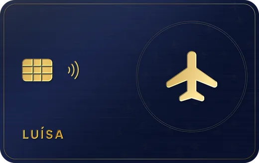 Cartão premium: Avião