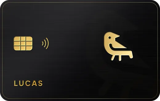 Cartão premium: Corvo
