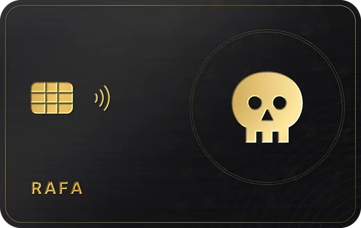 Cartão premium: Caveira