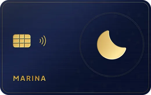 Cartão premium: Lua