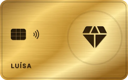 Cartão premium: Diamante ouro